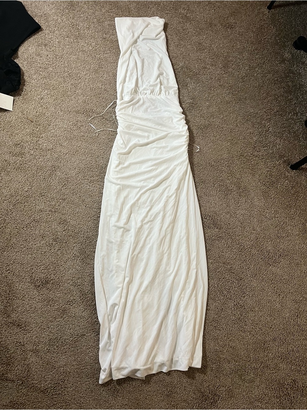 Zara White Halter-Style Maxi Dress - Picture 4 of 6